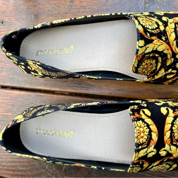 SHOE DAZZLE GINNEY BAROQUE PRINT FLATS SIZE 6.5 - Picture 9 of 12